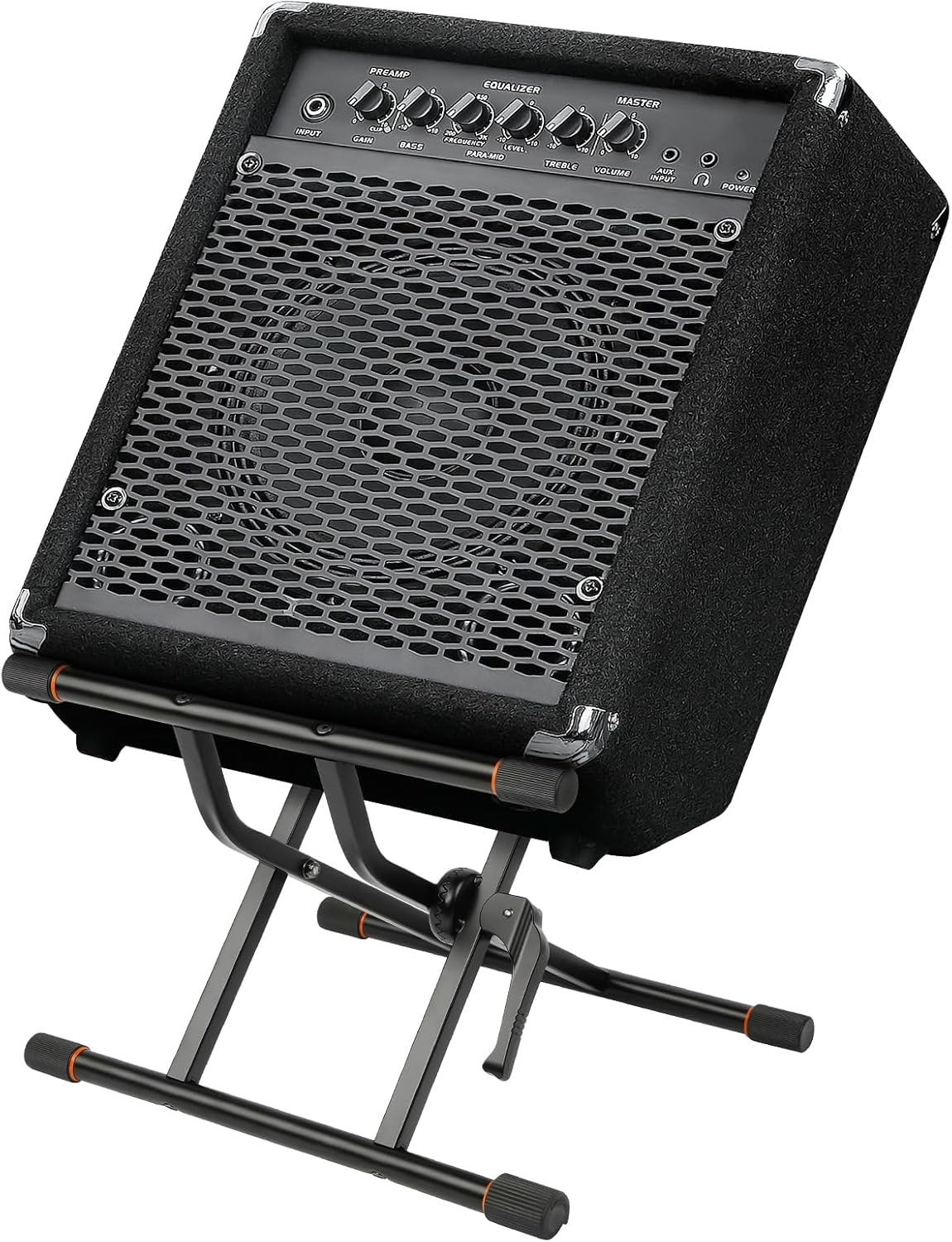 STRICH Amp Guitar Stand: Portable Dual X-Shape Speaker Stand