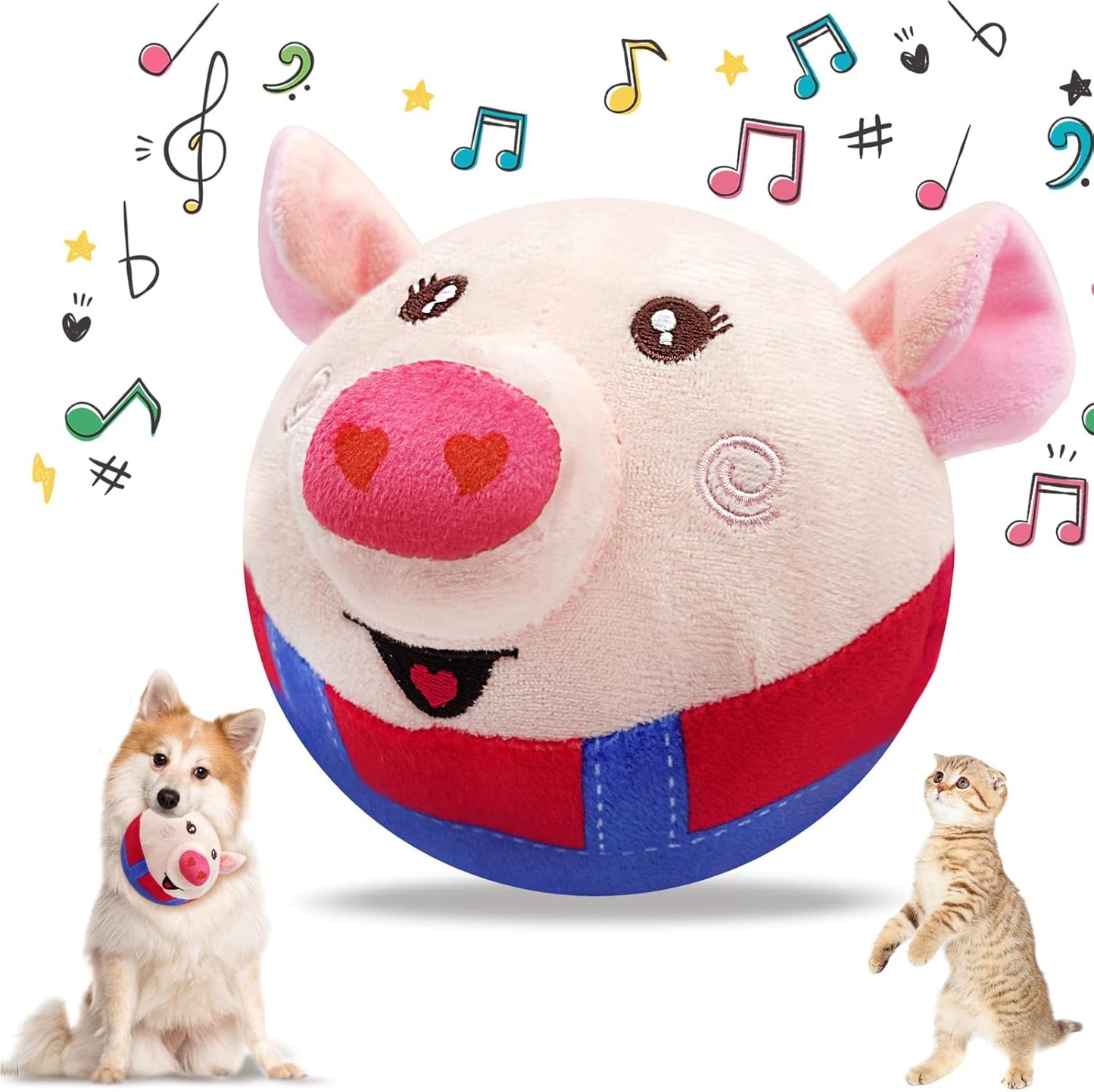 Automatic Squeaky Pig Toy for Busy Dogs | Lollyx