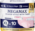 NorthShore MegaMax Adult Overnight Diapers X-Large - 12-Hour