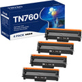 Forzik Compatible TN760 Toner Cartridge Replacement - 4 Pack