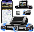 360 4 Channel Dash Cam 2.5K Front + 3x 1K - 4 Adjustable Lenses
