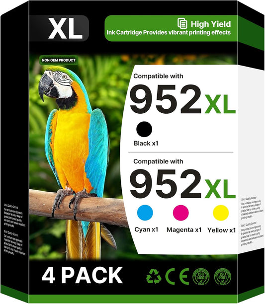 High-Quality 952XL Ink Cartridges Combo Pack for HP Printers