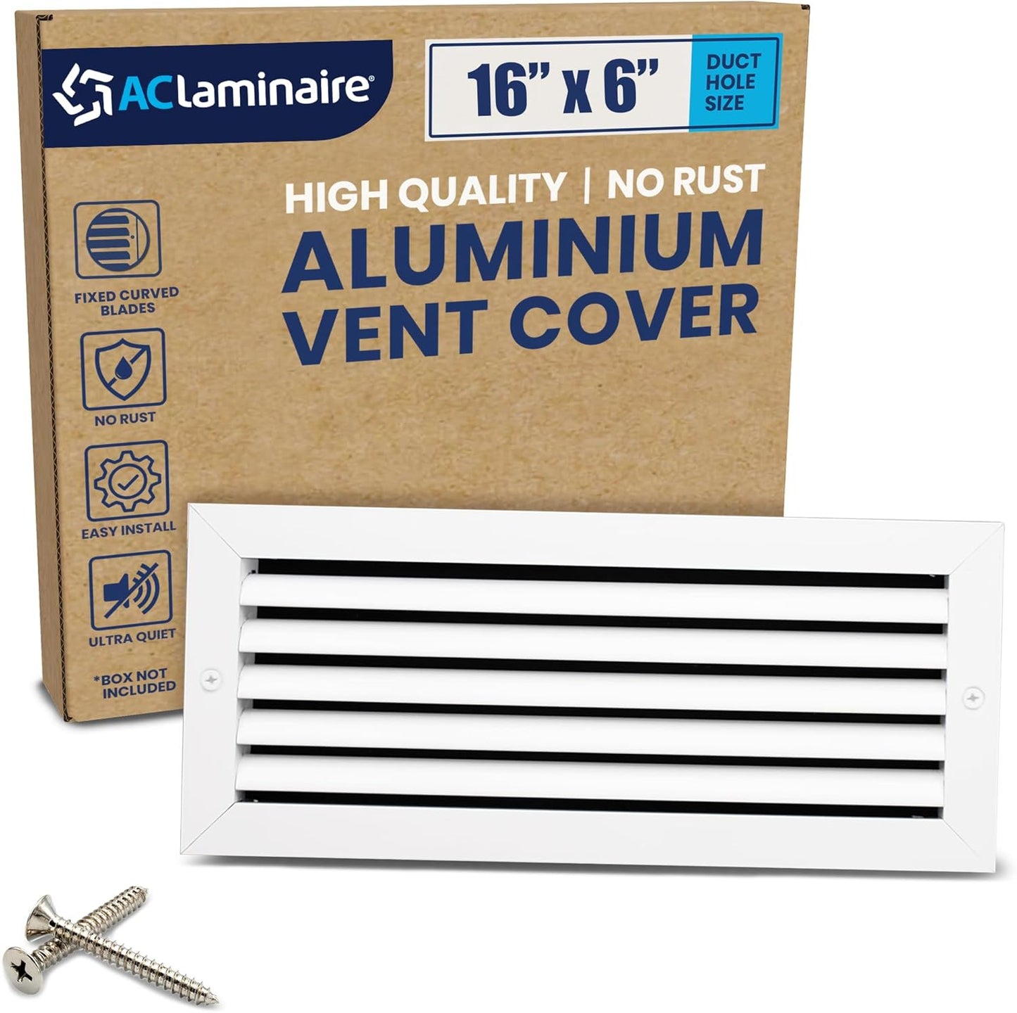 16 x 6 Decorative Air Return Vent Cover for Home HVAC Systems