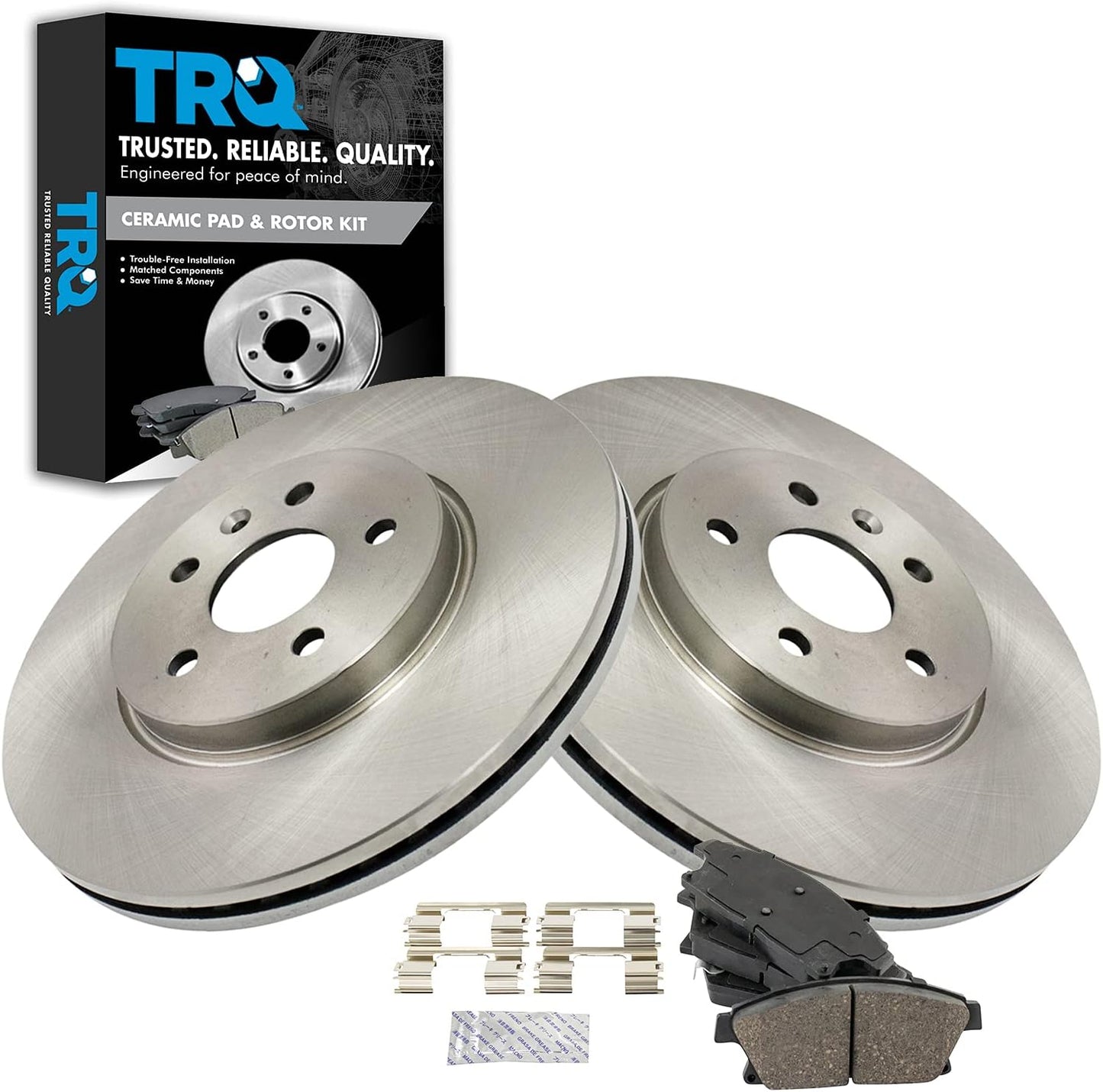 TRQ Front Brake Pad & Rotor Kit for 2013-2017 Buick Encore