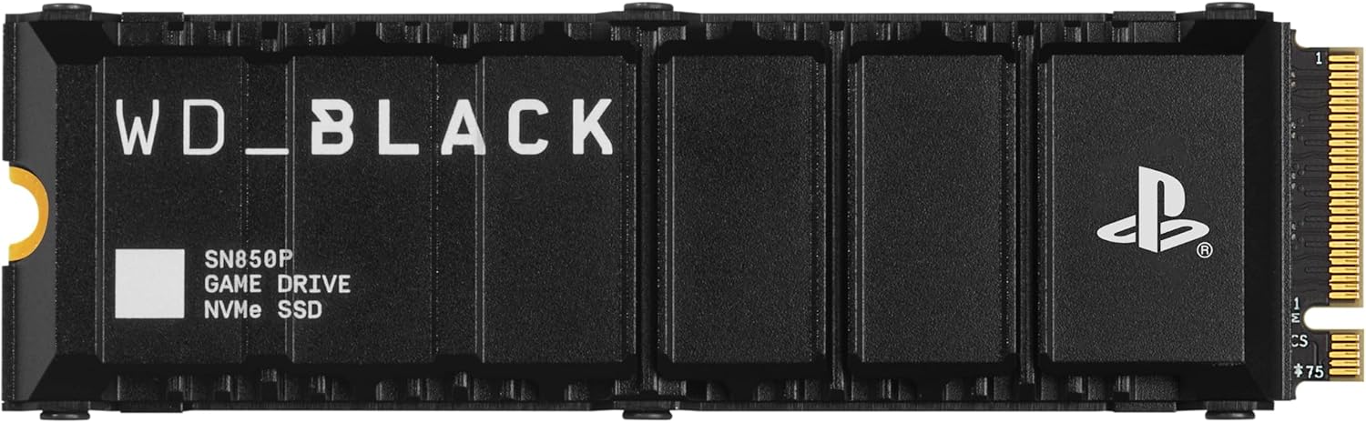 WD_BLACK 1TB SN850P NVMe M.2 SSD for PS5 with Heatsink