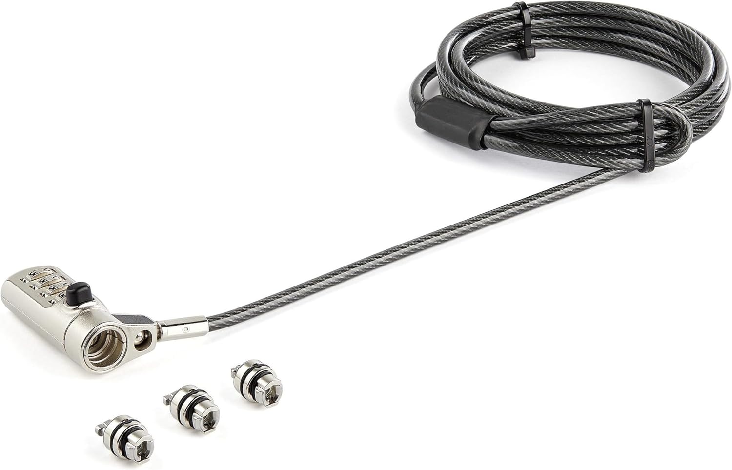3-in-1 Universal Laptop Cable Lock for Security and Convenience