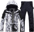 Men's Ski Suit Two Piece Snowboard Jacket and Pants Set - Warm YEEFINE