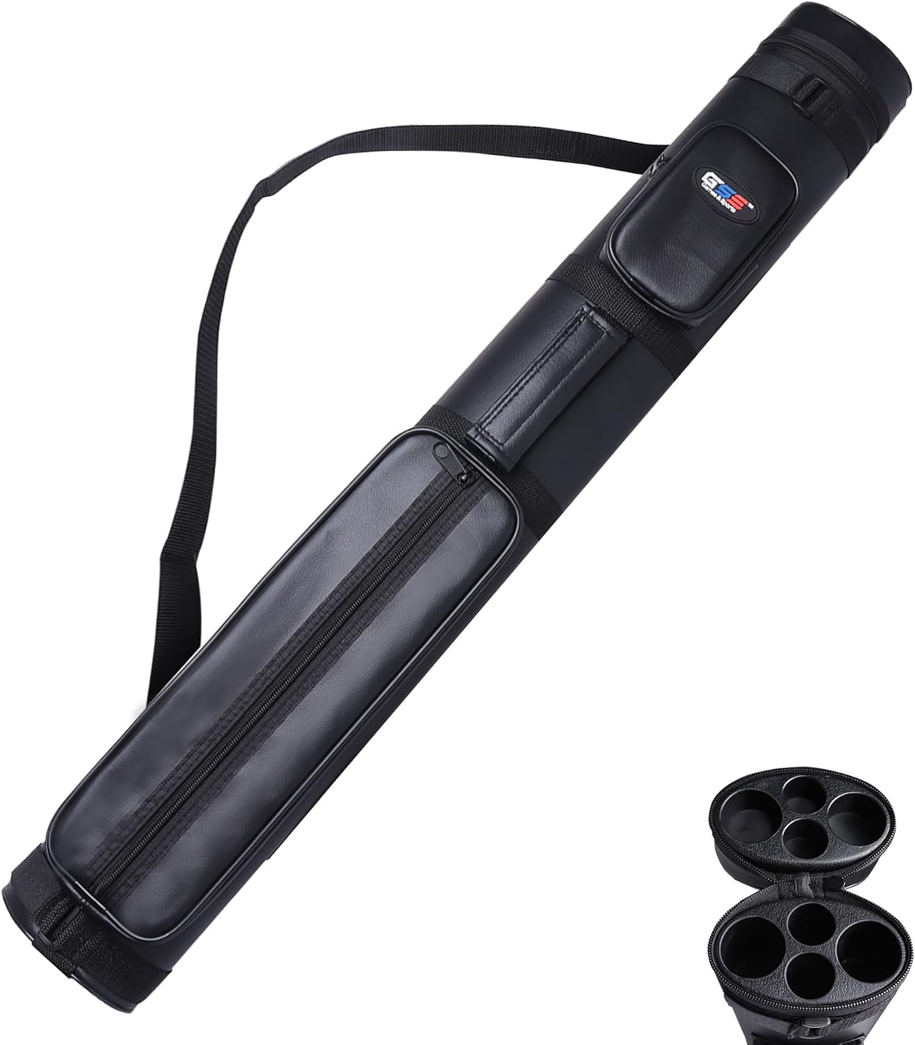 Deluxe Hard Billiard Pool Cue Stick Carrying Case for Gamers