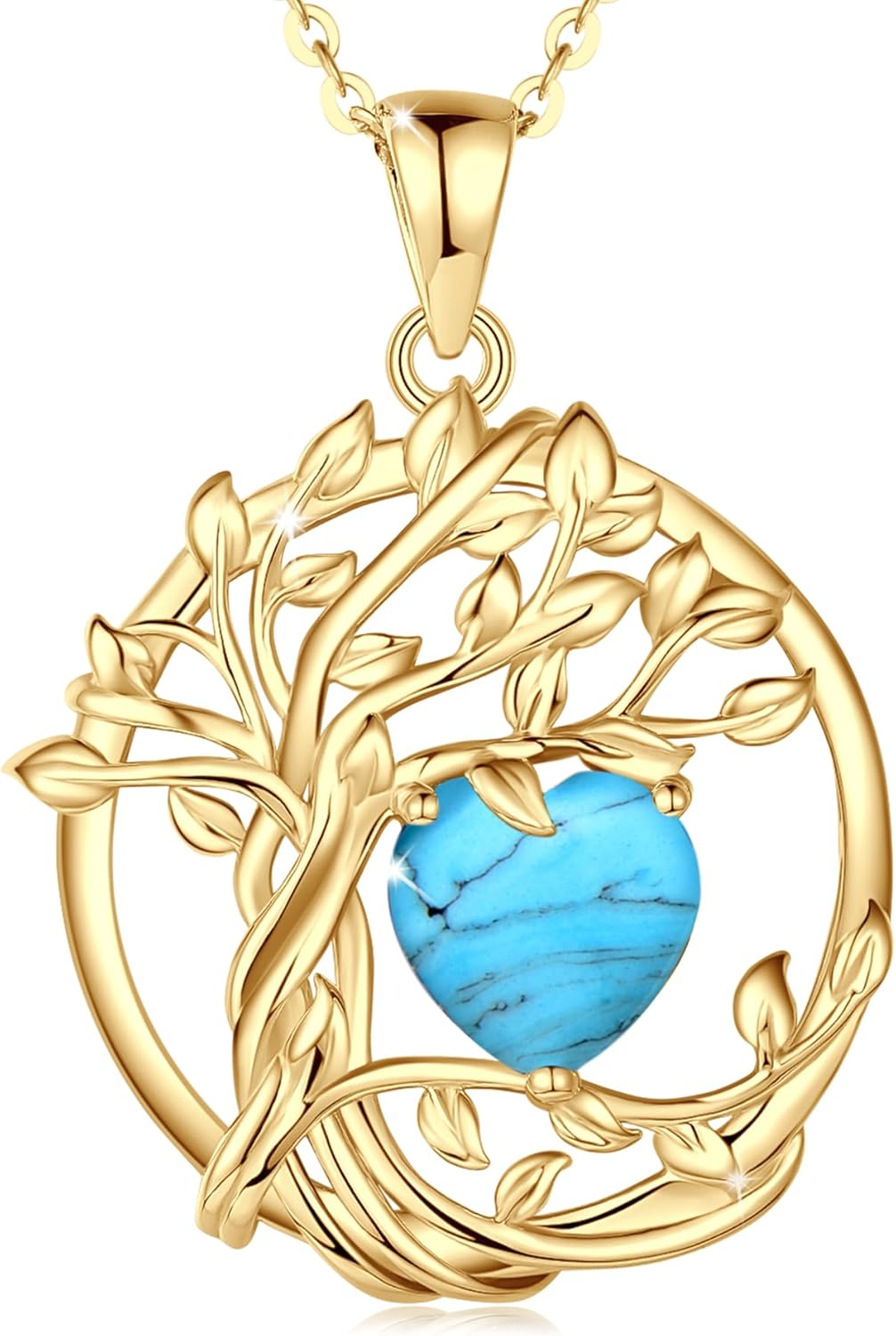 FANCIME Tree of Life Birthstone Necklace for Special Occasions