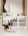 keny Dog Fences Indoor 3-Panel Freestanding Gate - Stable, Foldable