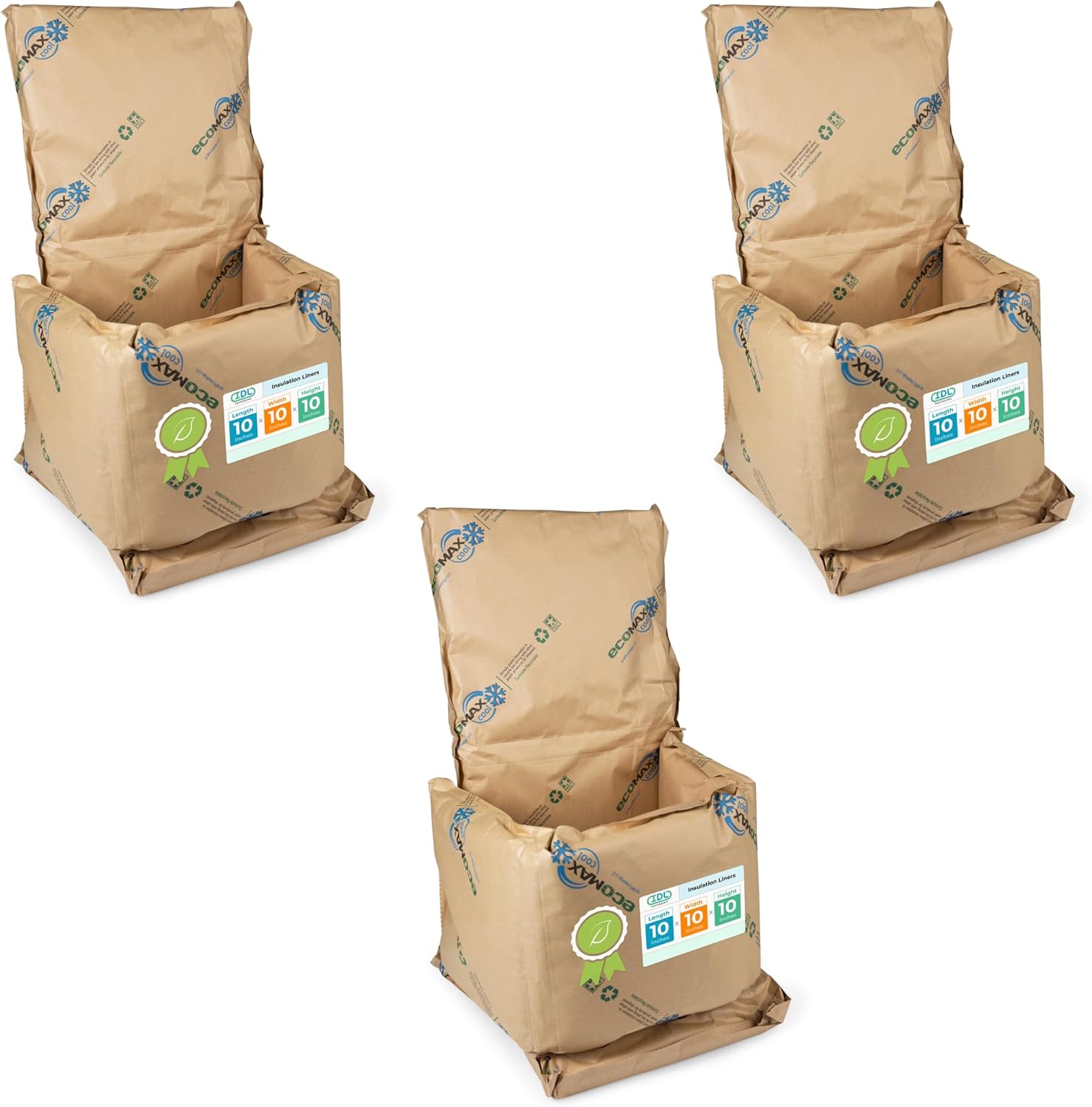 EcoMax Thermal-Paper Insulation Liners for Shipping Boxes