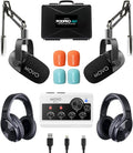 Portable Podcast Equipment Bundle for 2 - Complete Mobile Kit