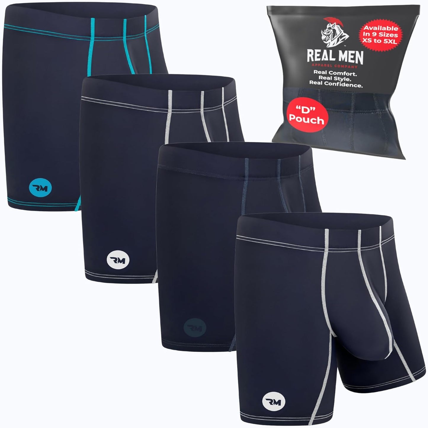 Real Men Athletic Underwear with Support Pouch for Comfort