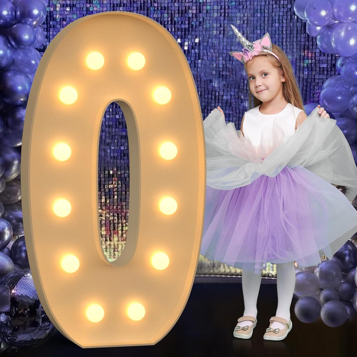 Giant Light Up Letter O for Stunning Party Decor Ideas
