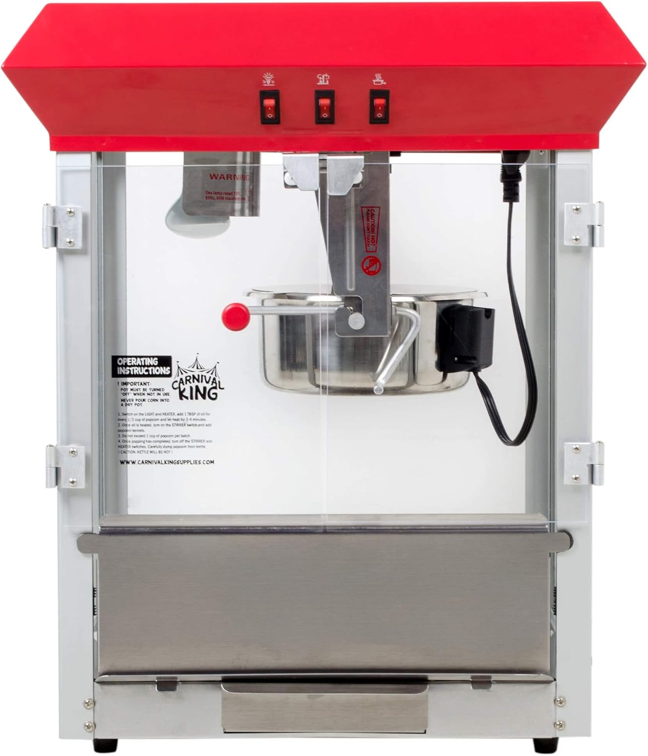 Carnival King PM850 Popcorn Machine - Easy 8 oz. Popping Power!