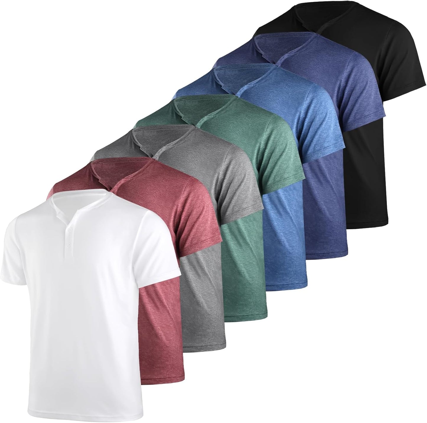 Liloak Henley T-Shirts Pack for Men - Stylish and Comfortable