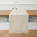 Cotton Linen Table Runner 14 x 120 in - Hemstitch Fall Table Linen