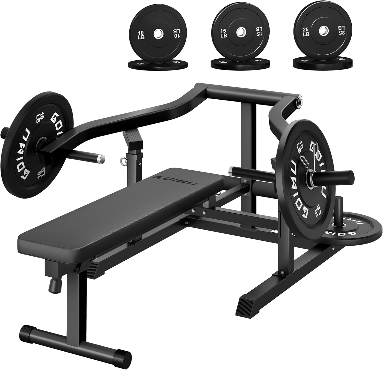 Chest Press Machine with Adjustable Arms for Home Gym Workouts