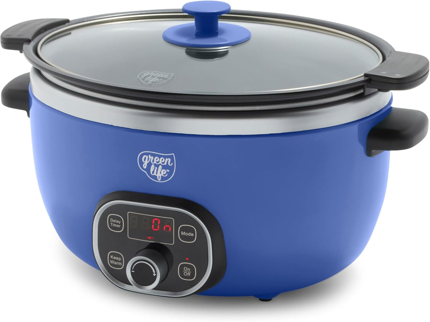GreenLife 6QT Slow Cooker with Non-Toxic Ceramic Nonstick Bowl