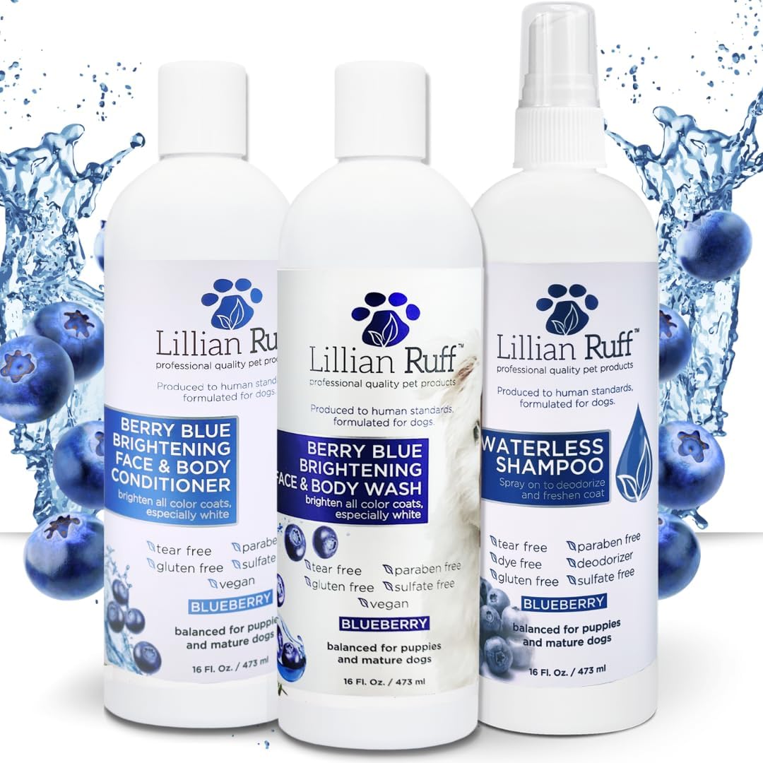 Lillian Ruff Berry Blue Brilliance Bundle for Pet Grooming