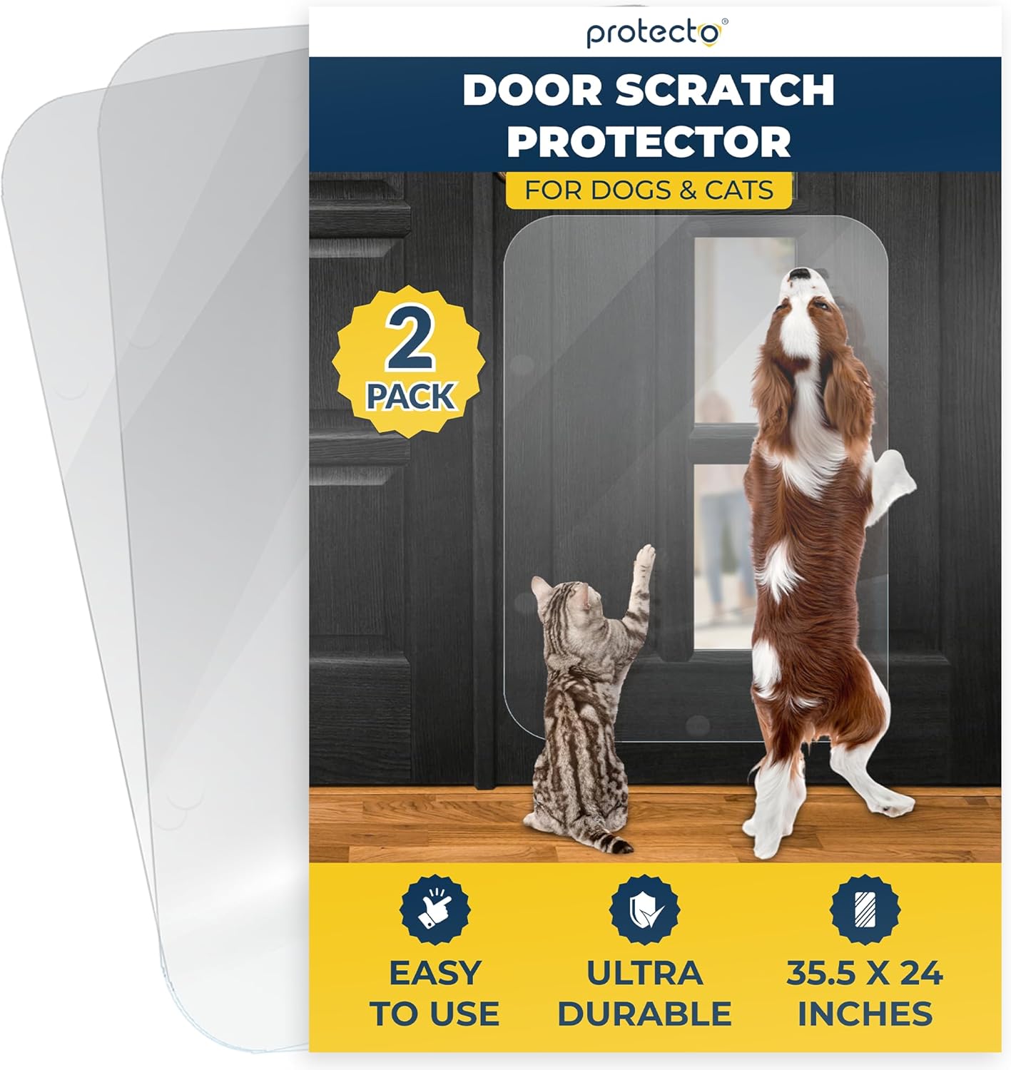 PROTECTO Door Protector for Dog Scratching - Easy Install