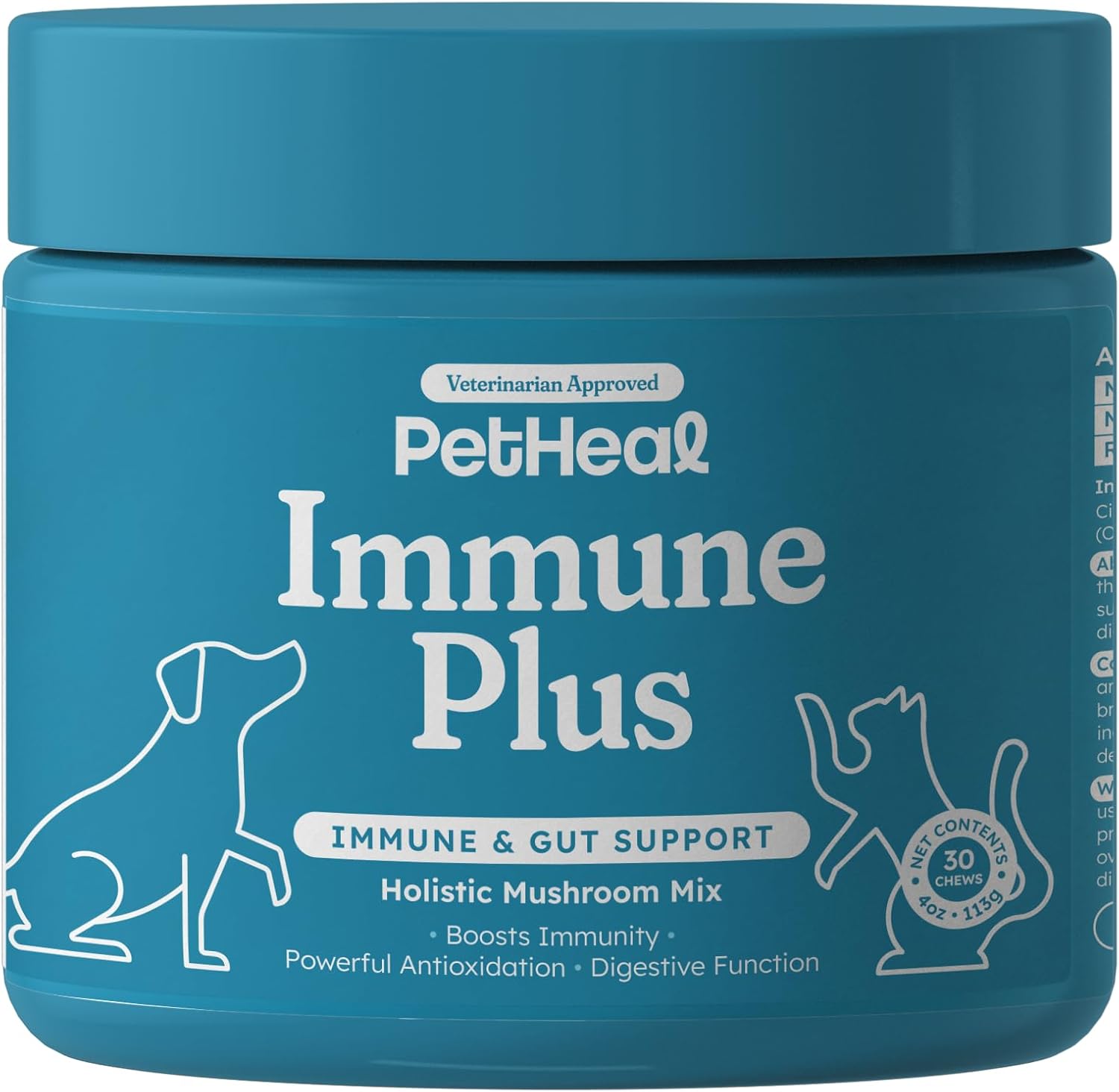 Immune Plus Chews for Dogs by PetHeal - Boosts Immunity