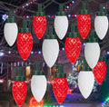 KAQ C9 Christmas Lights 2PK 98ft 100 LED String Lights - Bright Red