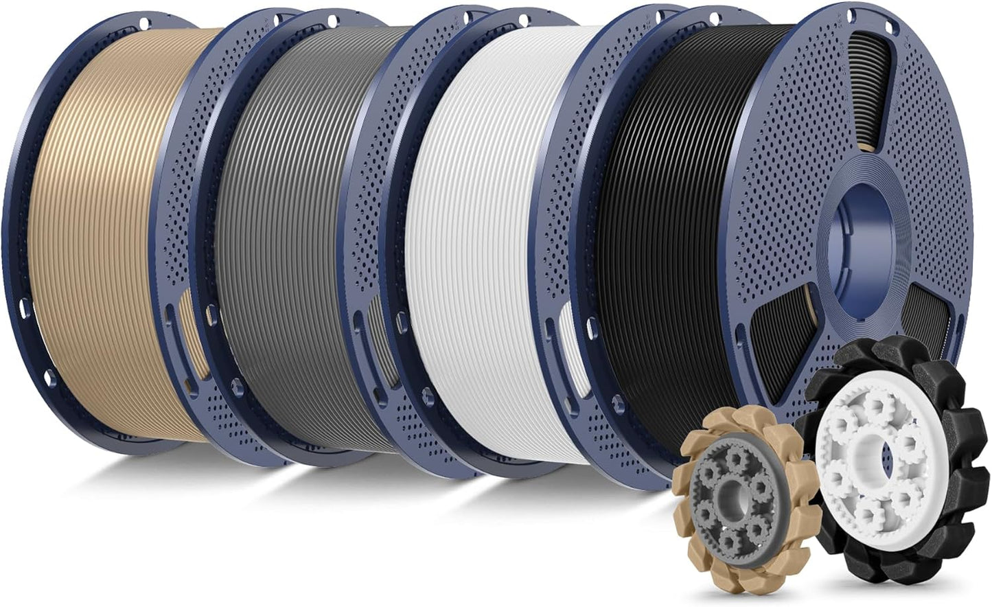 SUNLU PLA+ 2.0 3D Printer Filament Bundle for Strong Prints