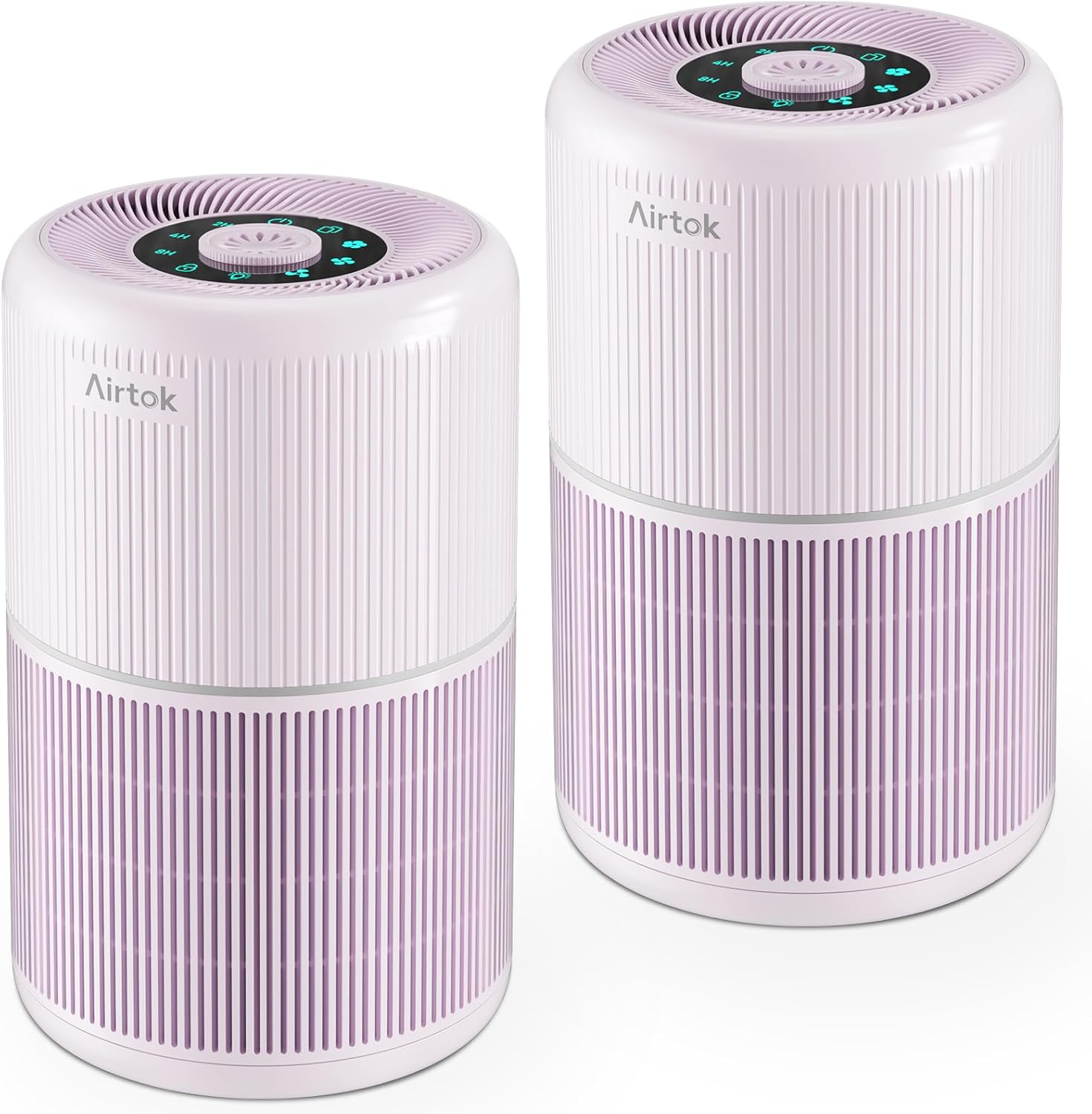 2 Pack Air Purifier for Home Bedroom with H13 True HEPA Filter