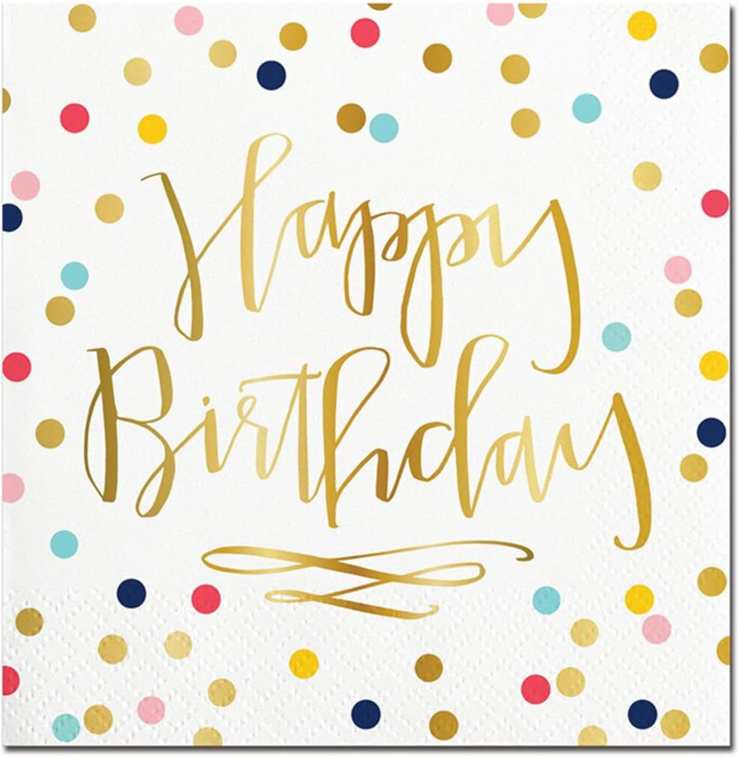 Happy Birthday Beverage Napkins Set