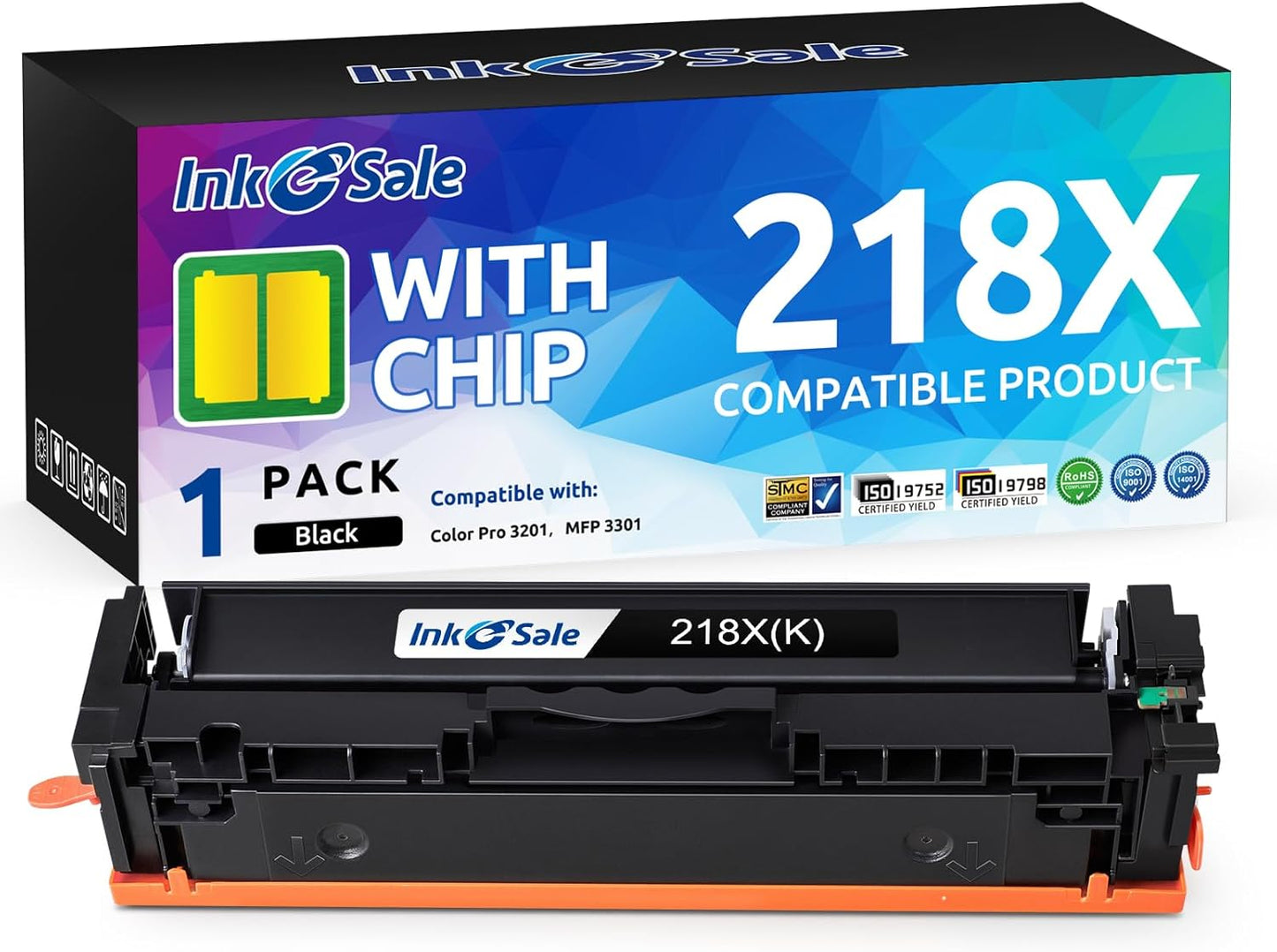 218X Black Toner Cartridge with Chip for HP Color Pro Series