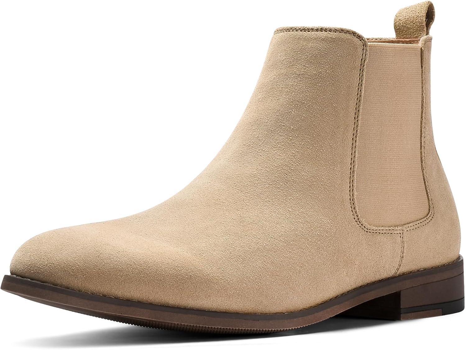 CGRRBW Men's Chelsea Boots Suede Leather Casual Footwear
