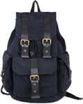 Thick Canvas Backpack Rucksack Small - Durable Vintage Carry