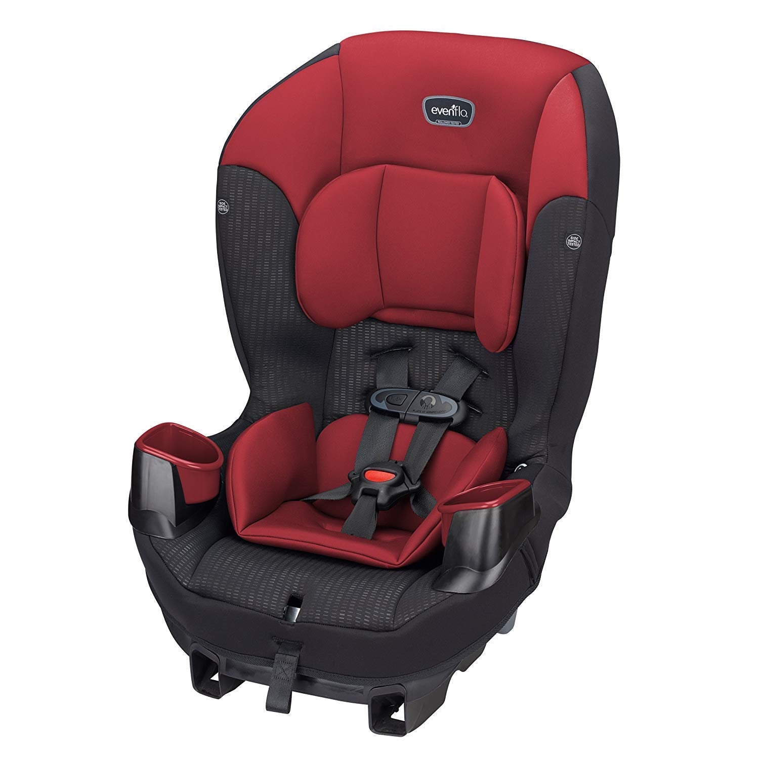 Evenflo Sonus 65 Convertible Car Seat - Enhanced Safety in Rocco Red