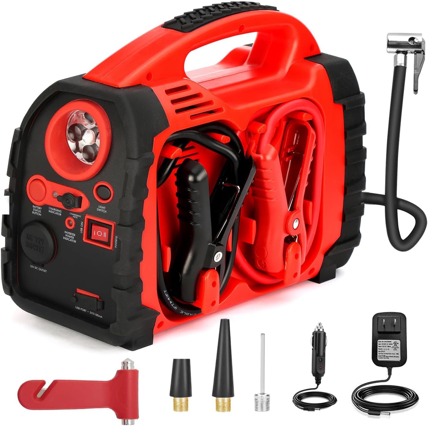 acetek 1000A Jump Starter: Power Up to 5.0L Engines