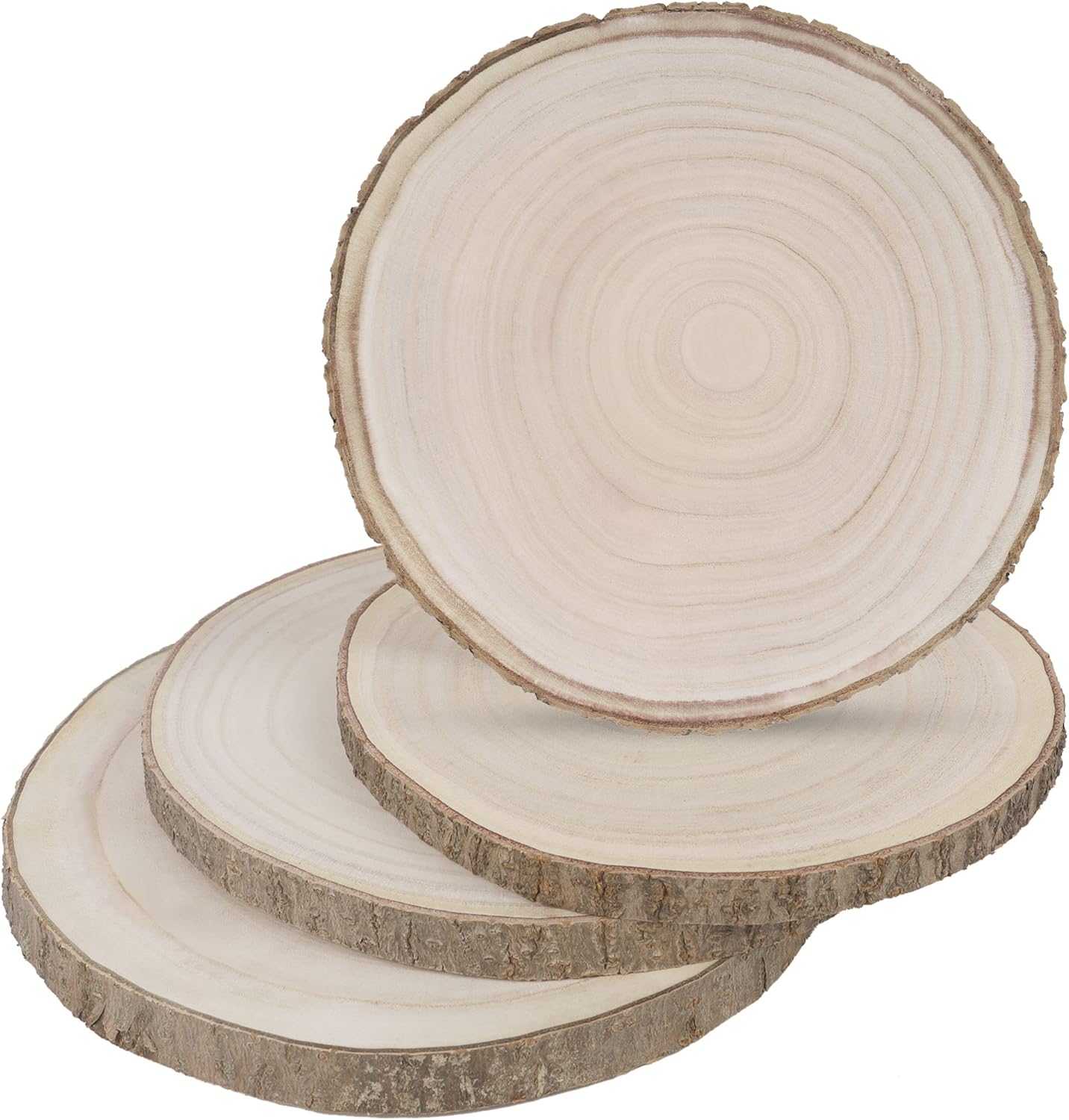 Large Natural Wood Slices for Rustic Table Decor and Crafts