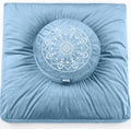 Hihealer Meditation Cushion Large Velvet Zafu - Supportive Floor Seat