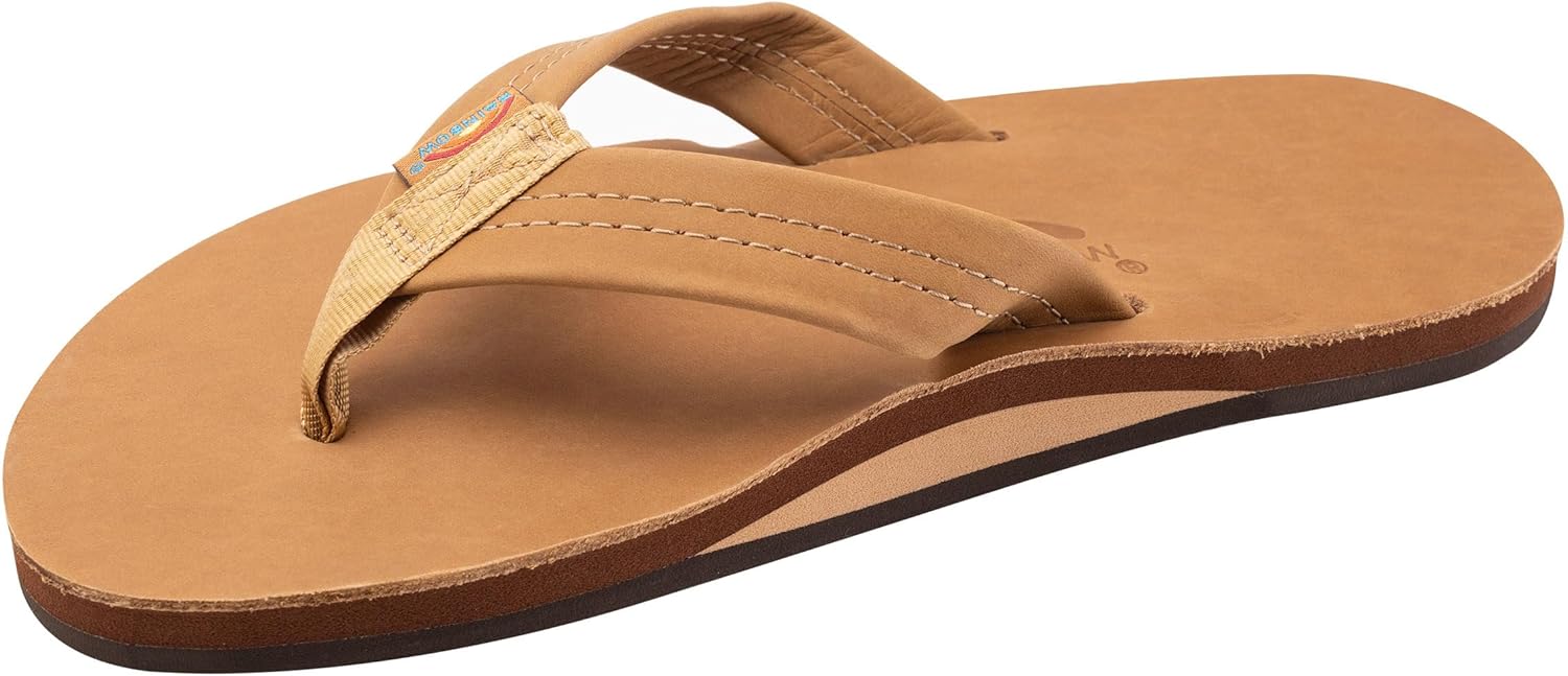 Rainbow Sandals Men's Single Layer Premier Leather Flip Flops