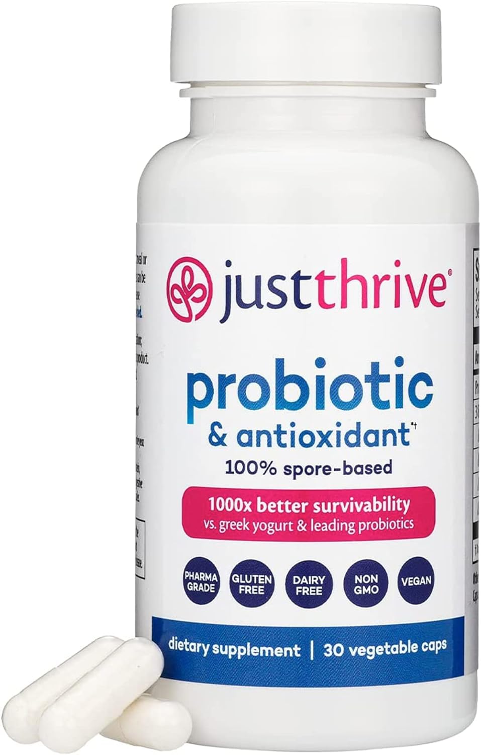 Just Thrive Probiotic Supplement for Digestive and Immune Health