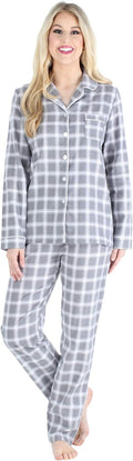PajamaMania Women's Cotton Flannel Long Sleeve Pajama Set - Cozy