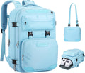 35L Travel Backpack for Women Men - Light Blue Carry On Ready