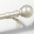Zeerobee Curtain Rods 72 to 144 in - Heavy Duty 1 in Rod