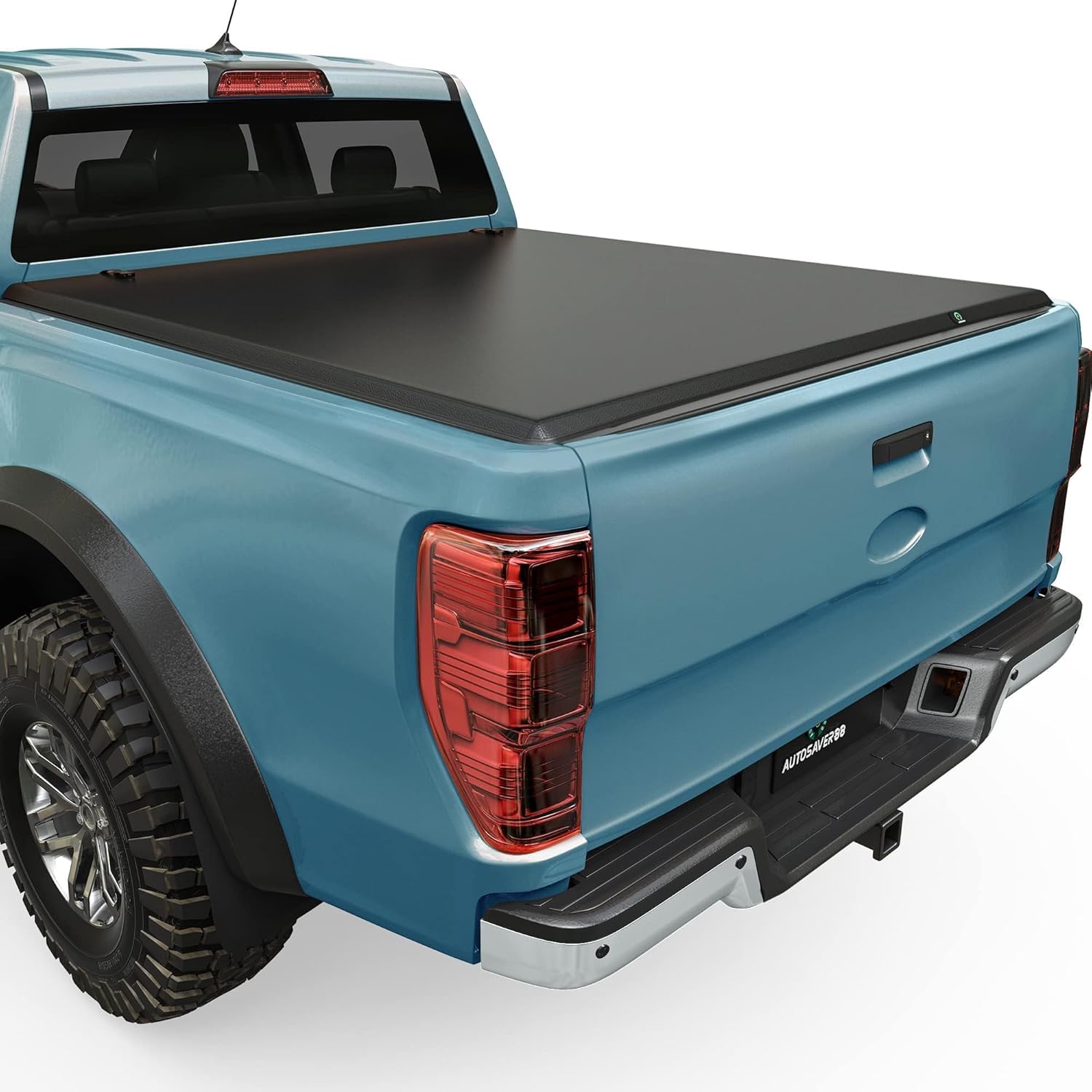 AUTOSAVER88 Tri-fold Soft Truck Bed Tonneau Cover for Ford