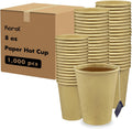 Karat 8oz Kraft Paper Coffee Cups for Cafes and Offices