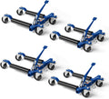 Car Wheel Dolly Jack Set of 4 - Heavy Duty 1,500-lb Mechanical Dollies