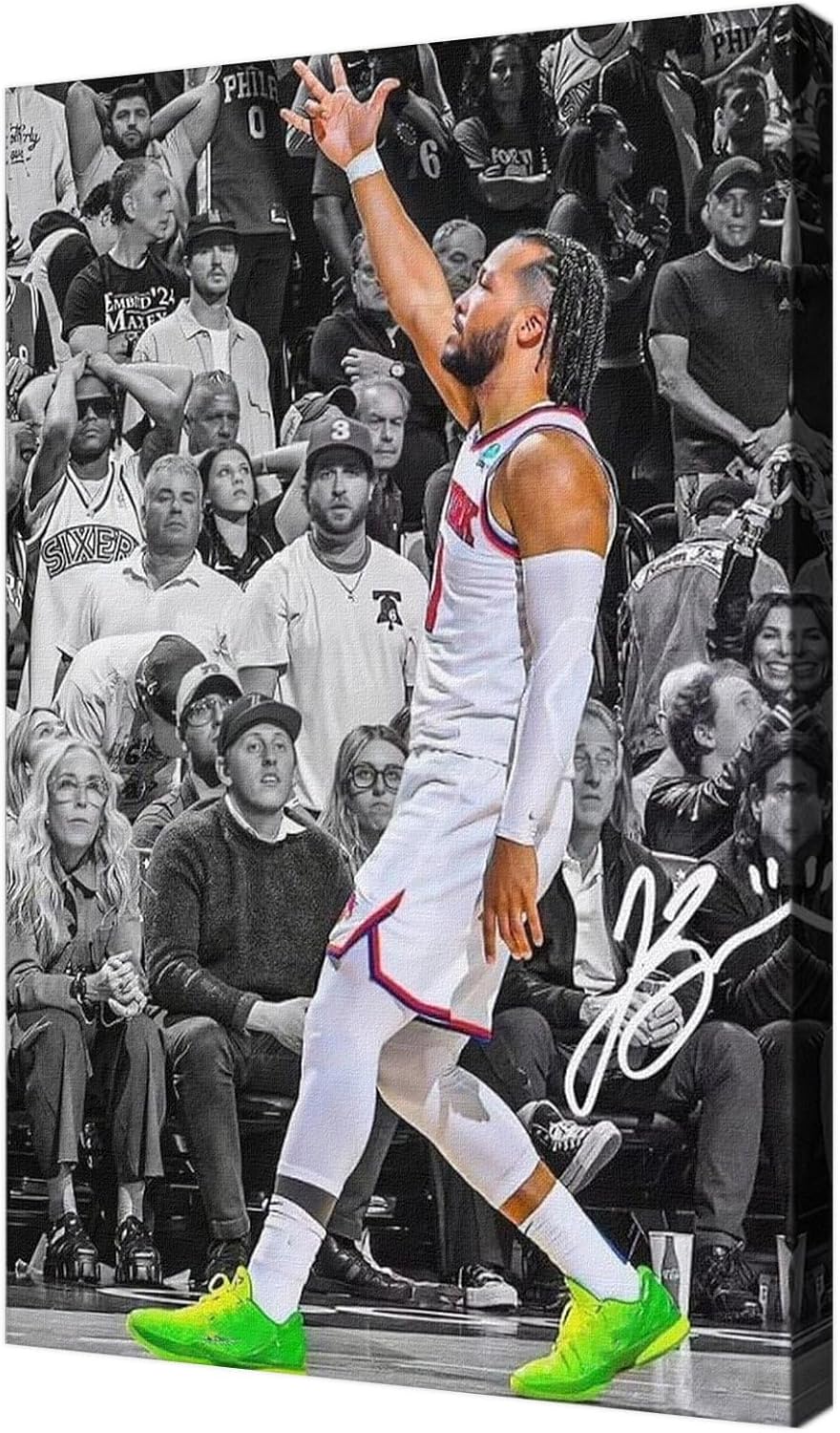 Basketball Superstar Jalen Brunson Signed Poster for Kids Room
