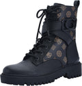 GUESS womens Orana Lace Up Monotone Combat Boot Review