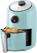 Compact Air Fryer Oven Cooker with Temperature Control - 2 Quart Aqua