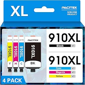 910XL Ink Cartridges Combo Pack for HP OfficeJet Pro Printers
