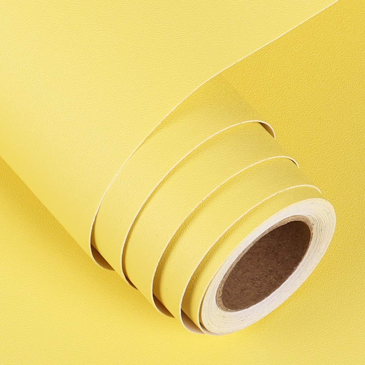 Bright Yellow Peel and Stick Wallpaper for Kids Bedroom Decor